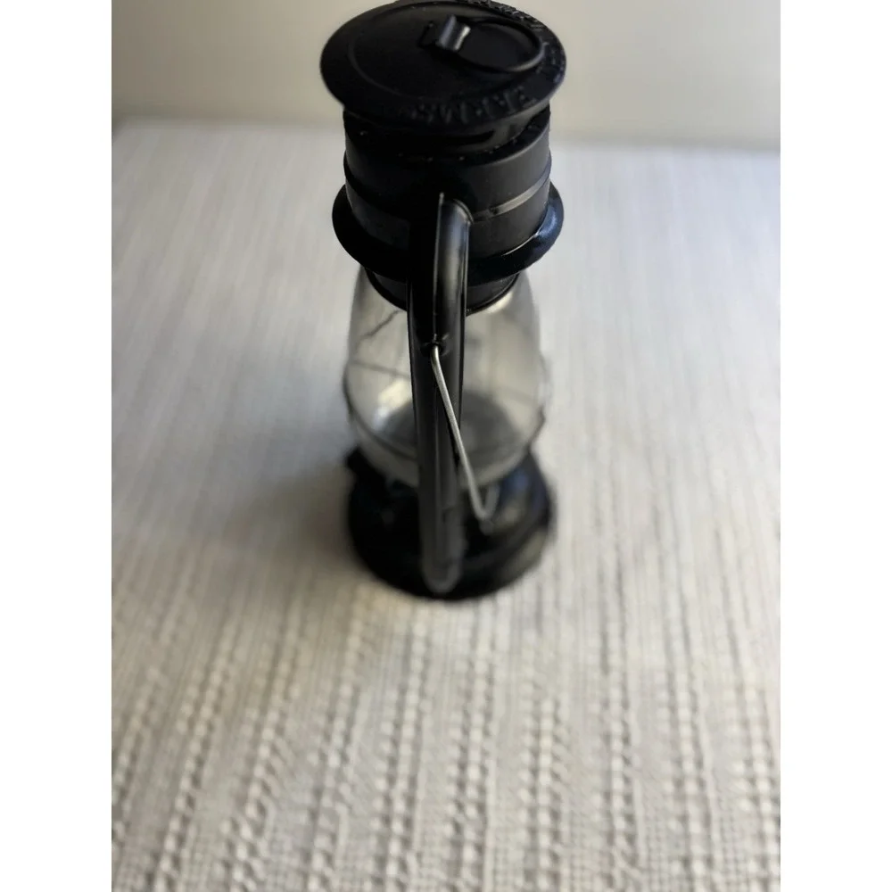 Lamplight Farms Aluminum Black Lantern Oil Lamp Lantern, Camping Hiking Outdoors